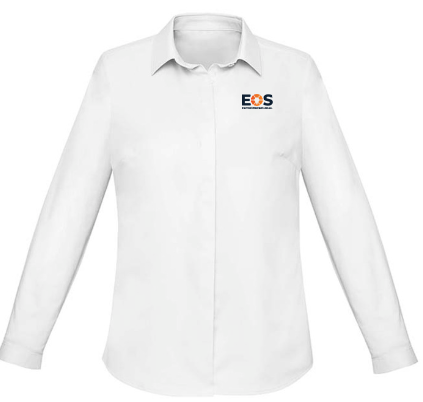 EOS Womens Long Sleeve White Dress Shirt image 0