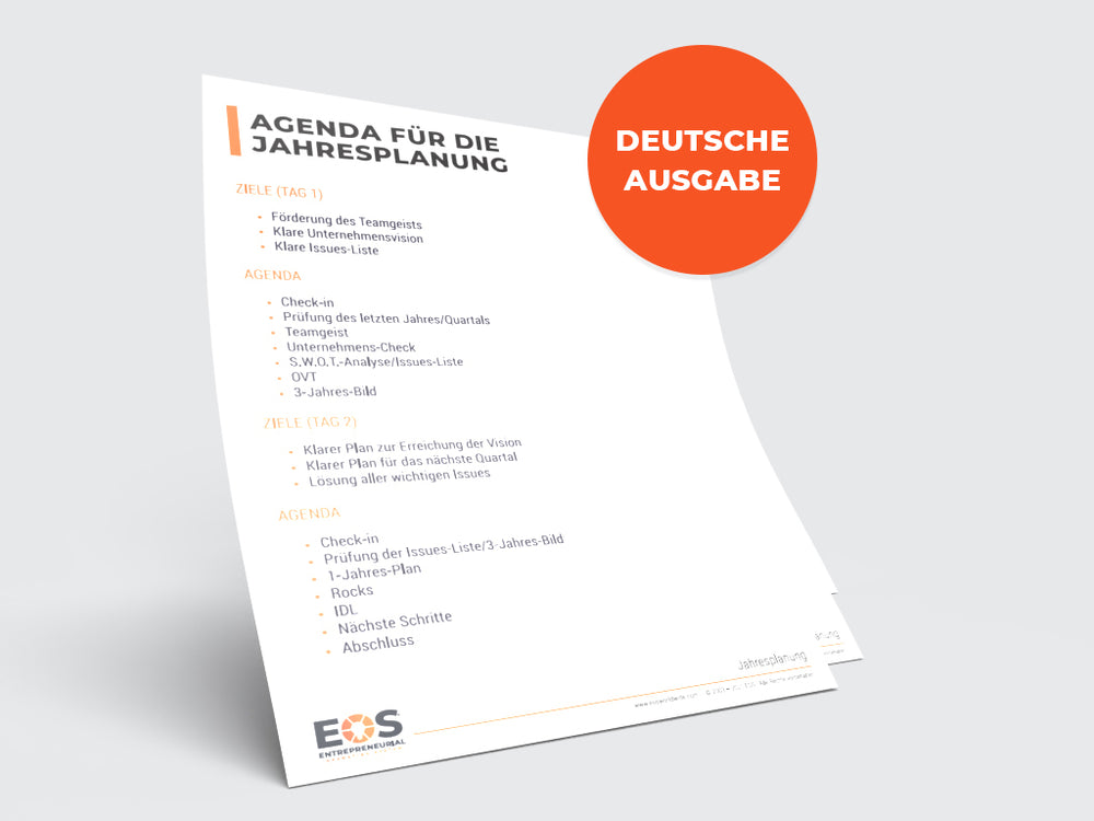 Annual Leadership Team Manual Inserts - GERMAN image 0