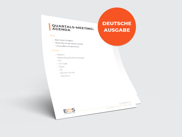 Quarterly Leadership Team Manual Inserts - GERMAN image 0